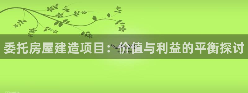 安信12官网qq：委托房屋建造项目：价值与利益的平衡探讨
