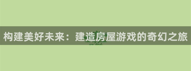 安信12位资金账号：构建美好未来：建造房屋游戏的奇幻之旅